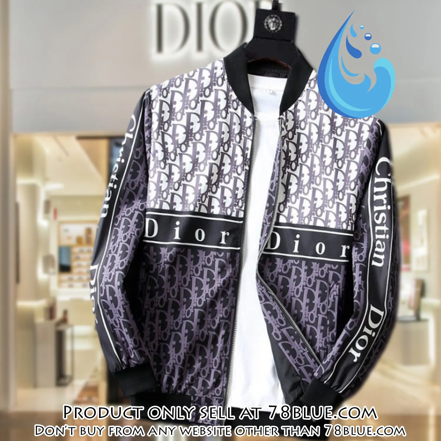 Dior luxury brand varsity zipper jacket vst1067 78b1947824